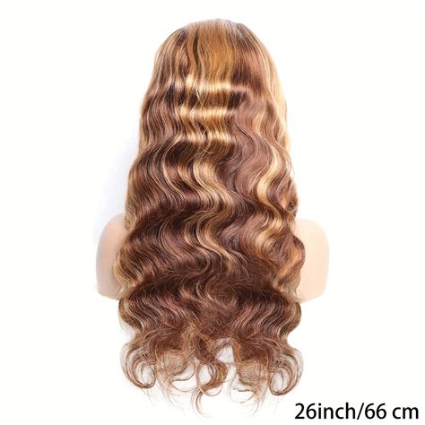 X Human Hair Wig Long Body Wave Wig Long Curly Wavy Temu