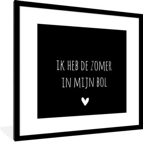 Fotolijst Incl Poster Quotes Ik Heb De Zomer In Mijn Bol Andr