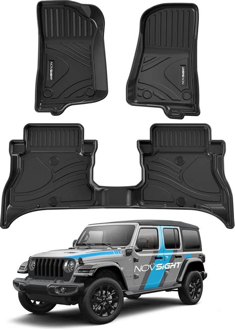 Amazon Floor Mats For Jeep Wrangler 4XE 2021 2022 2023 NOVSIGHT