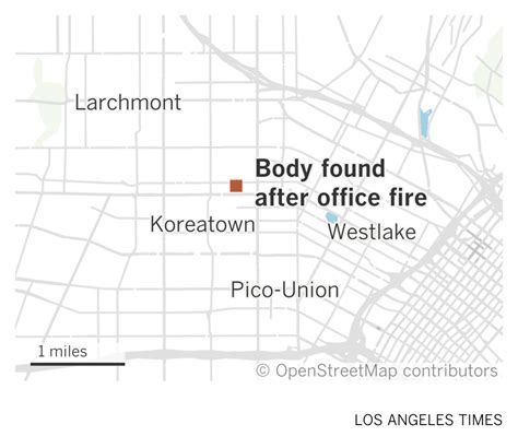 One Person Dead After Fire At Koreatown Office Building Los Angeles Times