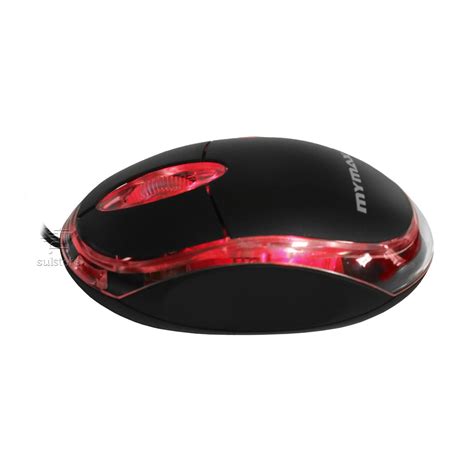 Mouse óptico USB 800 DPI Led Vermelho 3 Botões Scroll Mymax