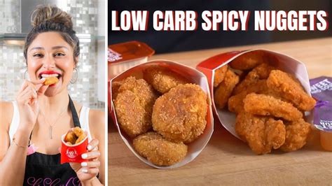 Low Carb Wendy S Spicy Chicken Nuggets Youtube Spicy Chicken Nuggets Recipe Chicken Nuggets