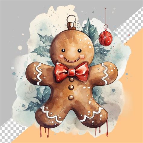 Premium PSD Gingerbread Winter Food