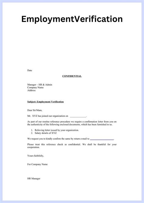 An Employment Letter Is Shown In This Image