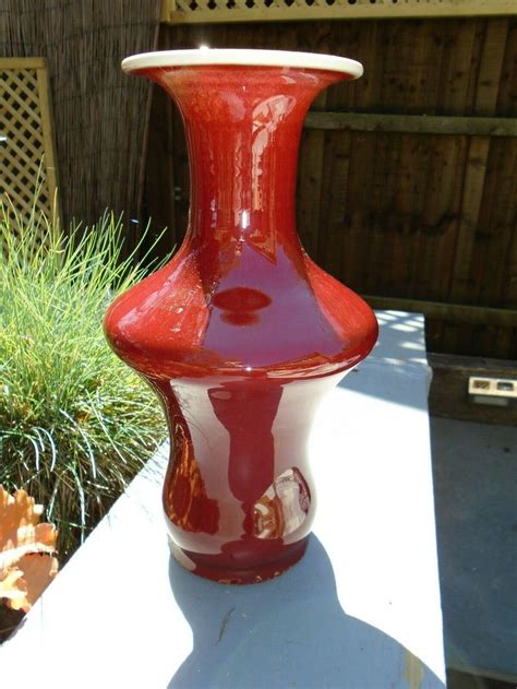 Chinese Sang De Boeuf Red Glaze Vase Of Reasonable Size Chinese Mark To