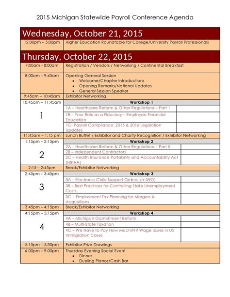 Conference Program Template