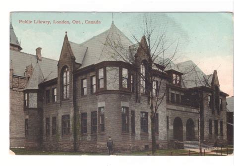 Public Library, London, Ontario, Antique 1910 Postcard | eBay