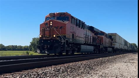 60 Mph BNSF Z Train BNSF Transcon Emporia Sub 9 25 23 YouTube