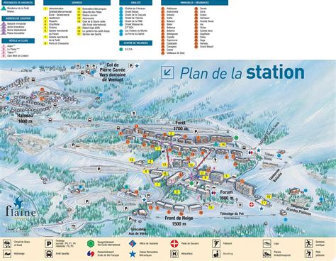 Maps of Flaine ski resort in France | SNO