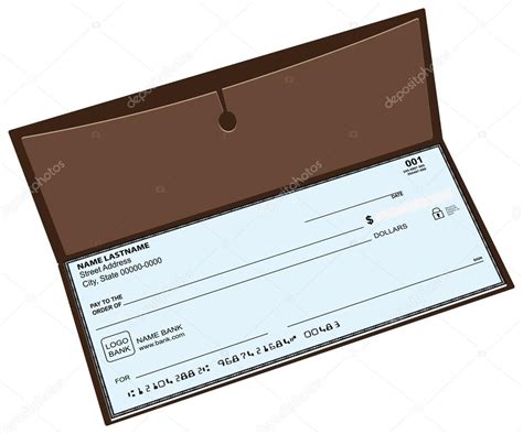 Leather Checkbook Stock Vector Image By Vipdesignusa