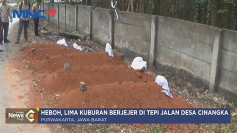 5 Kuburan Sengaja Dibuat Di Tepi Jalan Desa Cinangka Beri Efek Jera