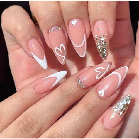 24 Peças unhas postiças decoradas de luxo realista bailarina Pregos