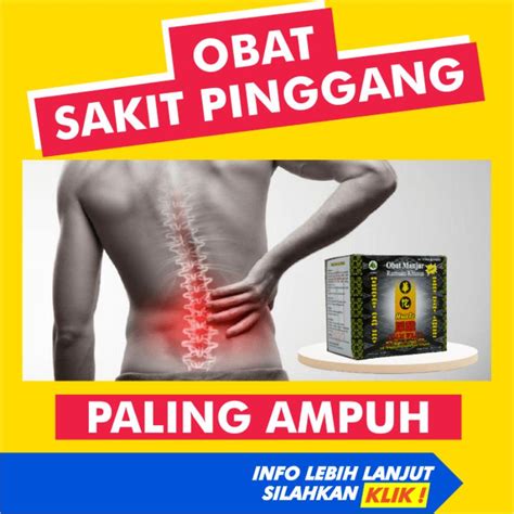 Jual Obat Jamu Sakit Pinggang Saraf Kejepit Encok Asam Urat Nyeri Sendi