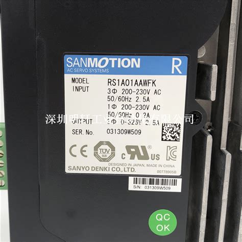 Rs1a01aaw Sanyo Denki 三洋伺服驱动器 Rs1a01aawa 0 1kw 全新 阿里巴巴