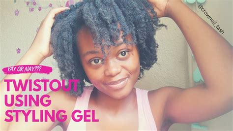 Twistout Using Styling Gel On 4c Natural Hair South African Youtuber Youtube