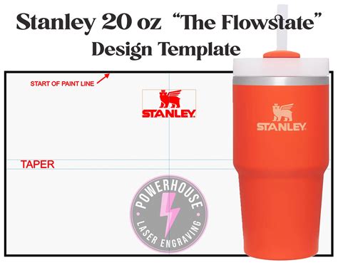 STANLEY 20 Oz Flowstate Tumbler wrap Design Template Digital File for ...