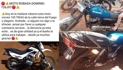 Robaron otras dos motos en Oberá un flagelo que crece con total