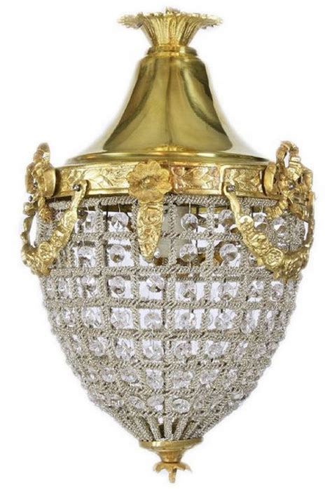 Casa Padrino Lampe Suspendue Cristal Baroque Or X H Cm Lampe