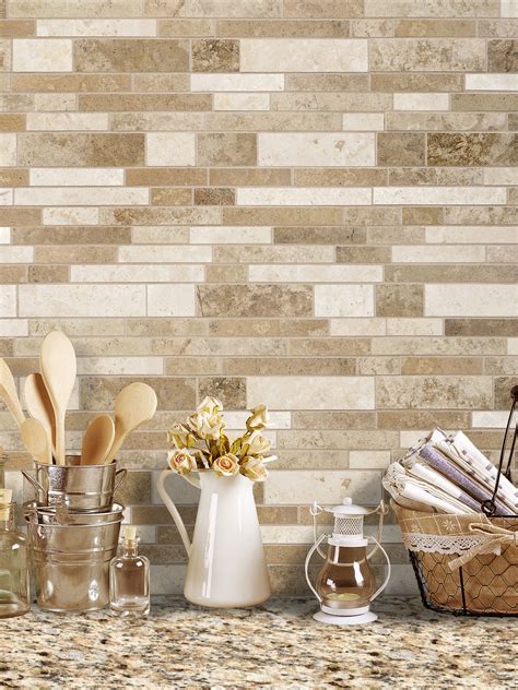 19+ Travertine Subway Tile Backsplash (Designs Ideas) Natural Look!