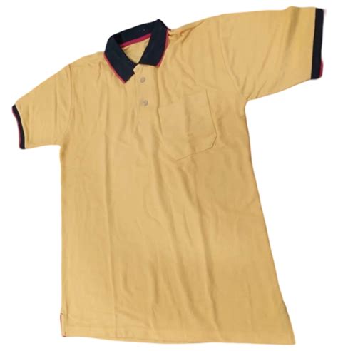 Plain Men Light Brown Poly Cotton Polo T Shirt At Rs 200 Piece In