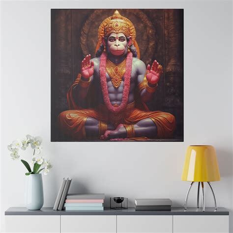 Lord Hanuman the Divine God , Hanuman Painting, Lord Hanuman Poster ...