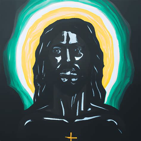 Black Jesus Painting · Creative Fabrica