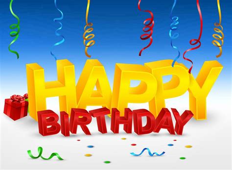 Happy Birthday 3d Text Vector Illustration 24393150 Vector Art At Vecteezy