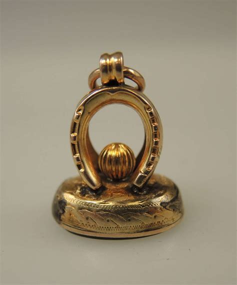 Solid 9k Gold Seal C1890