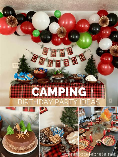 Camping Themed Birthday Party Party Ideas For Real People