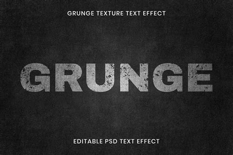 Editable Grunge Text Effect Psd Premium Psd Add On Rawpixel