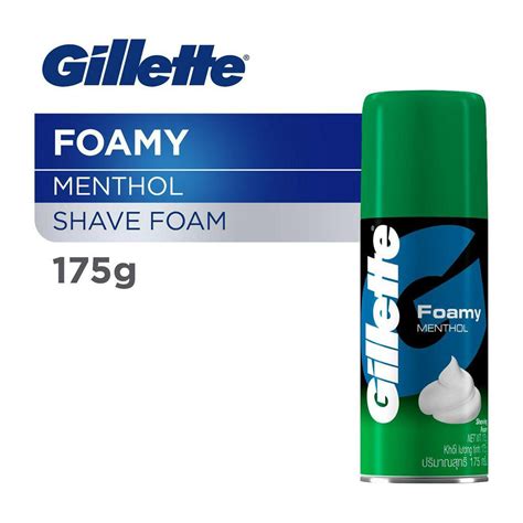 Gillette Foamy Menthol Shaving Foam 175g Shave Care Shopee Philippines