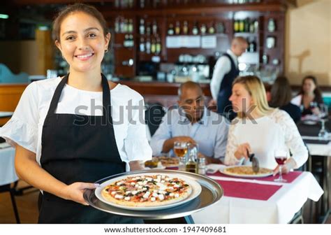 331 Waitress Holding Pizza Images Stock Photos Vectors Shutterstock