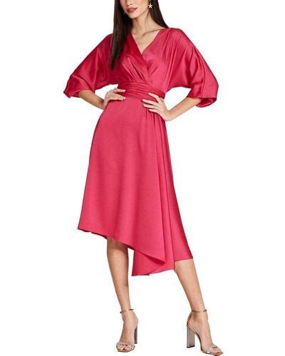 Teri Jon Silk Dresses For Women Lyst