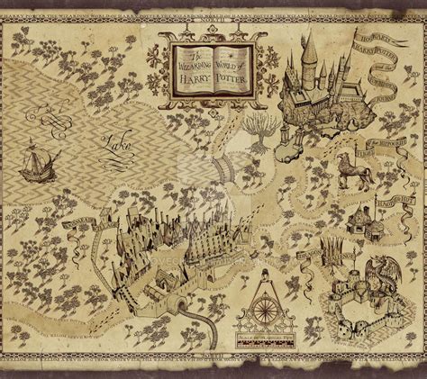 Harry Potter's marauders map by ilovechez on DeviantArt