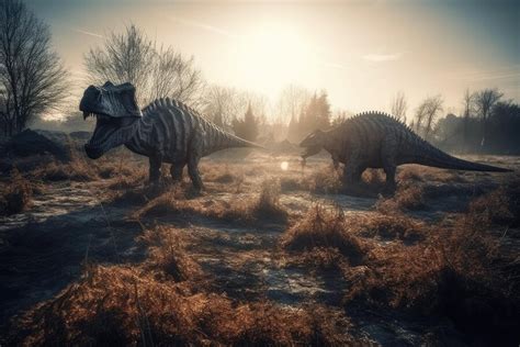 Premium AI Image | Dinosaurs Extinct species of animals Big strong ...