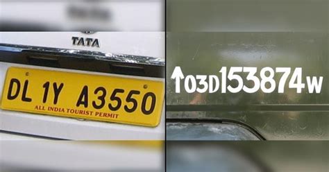 Types Of Number Plates Meaning Of Different Color Number Plates