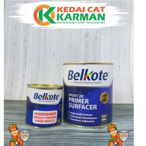 Jual BELKOTE EPOXY 2K PRIMER SURFACER 1KG CAT DASAR MOBIL ANTI KARAT