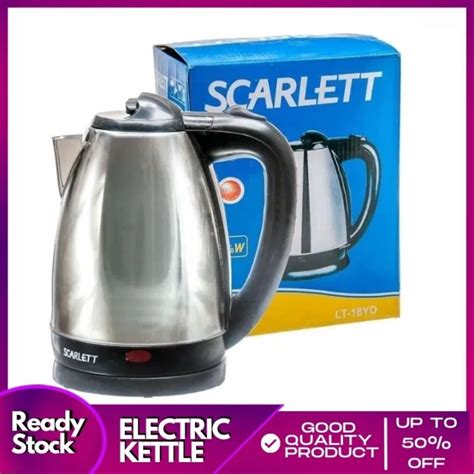 Cpd Scarlett Stainless Steel Electric Heat Kettle Liters Lazada Ph