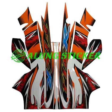 Jual Stiker Striping Lis Lis Body Motor Yamaha F Zr Orange Di