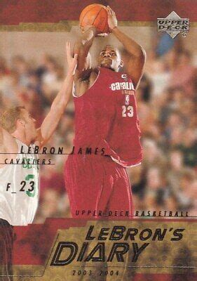 2003 04 Upper Deck LJ7 Lebron James Diary Rookie Card RC Cavaliers EBay