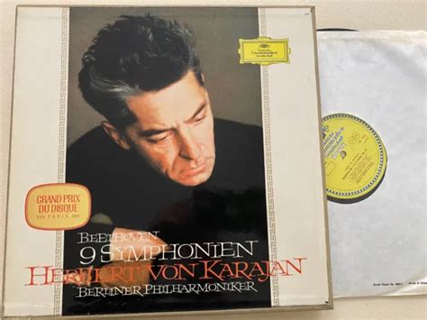 SKL 101 8 BEETHOVEN Complete Symphonies Karajan TULIP 8 LP Box EUR 68