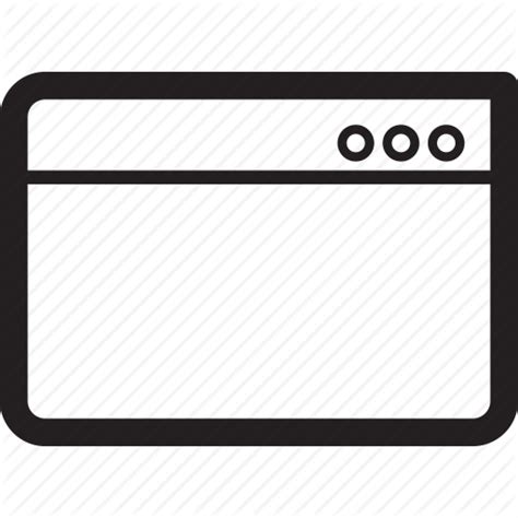 Browser Window Icon at GetDrawings | Free download