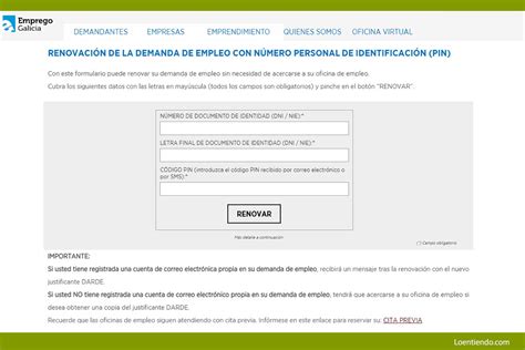 C Mo Sellar El Paro Por Internet En Galicia Sepe