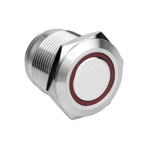 Mm On Off Latching Ip Waterproof Metal Push Button Pin Volt