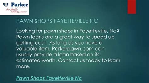 Ppt Pawn Shops Fayetteville Nc Powerpoint Presentation Id11473174