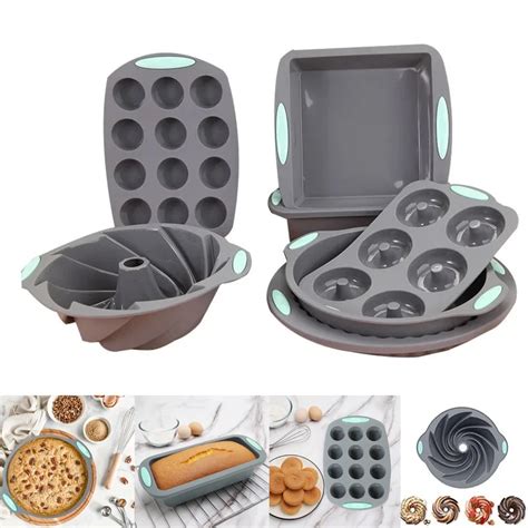 Moule G Teau En Silicone Antiadh Sif Ensemble De Moules Muffins Four