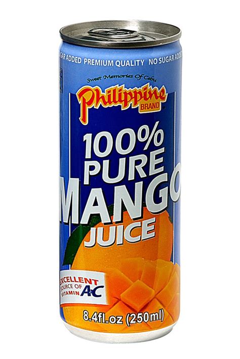 Philippine Brand Pure Mango Juice Ml Profoodcorp