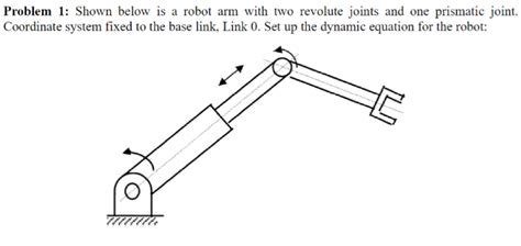 Problem 1: Shown below is a robot arm with two | Chegg.com