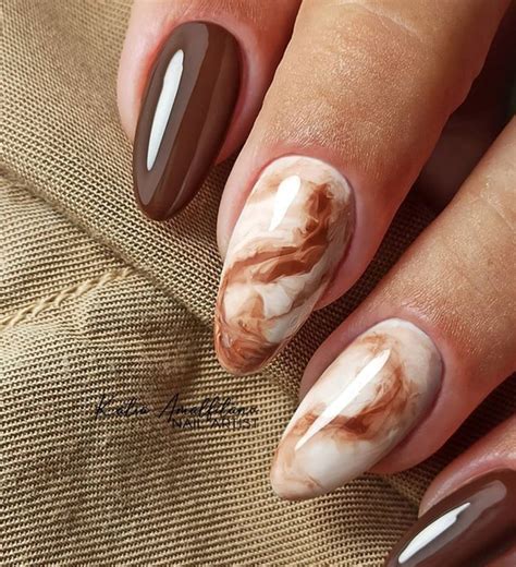 40 Cool Brown Nail Designs To Try In Fall The Glossychic