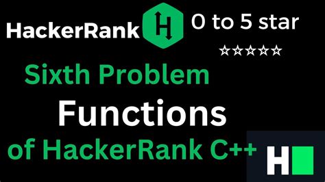 06 Hacker Rank Solution Functions Function Solution Of C Problem